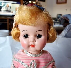 Little Miss Addie 10" Sleepy Eye Walk From The Block Doll Co. 1950's